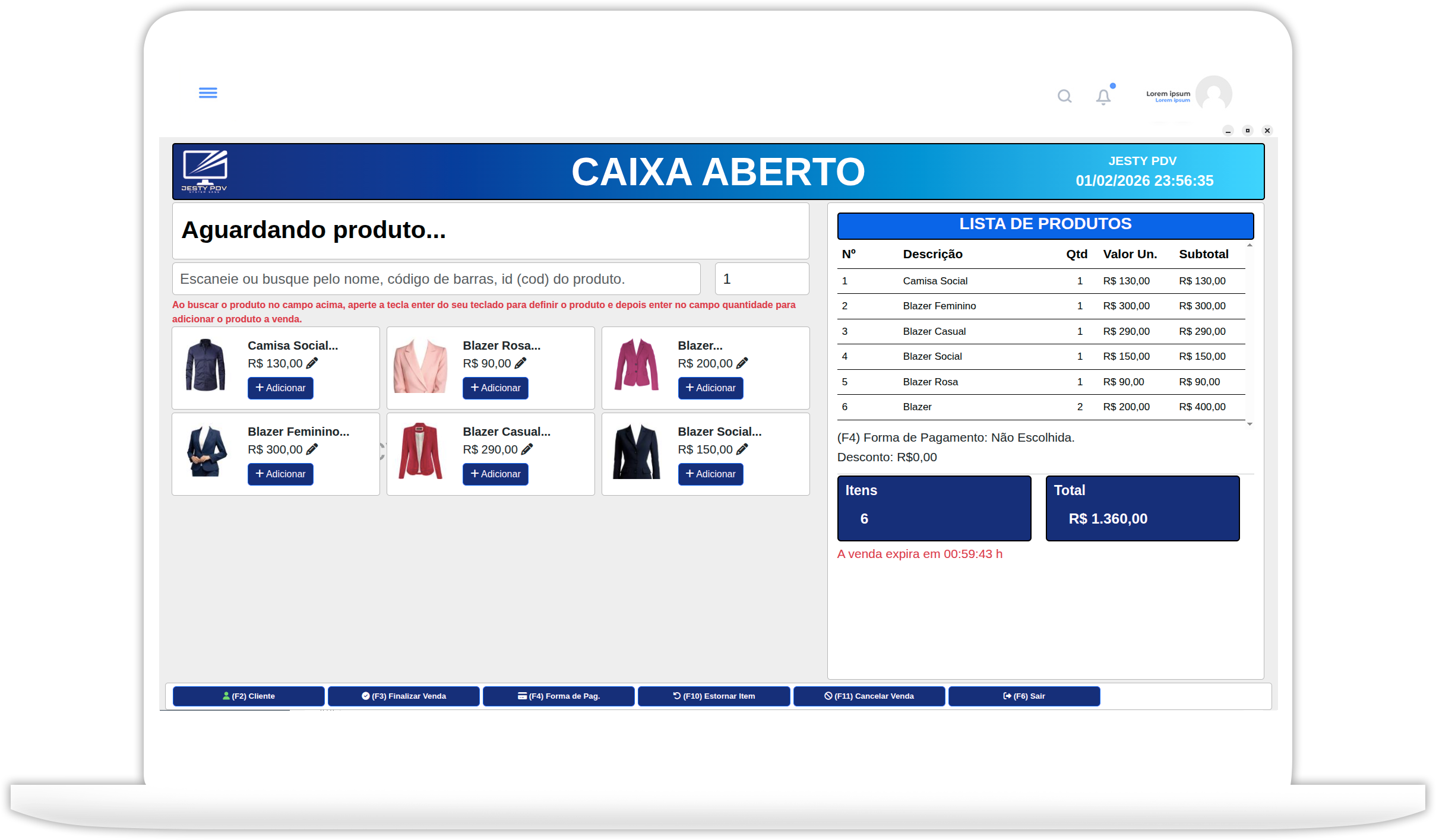 pdv, sistema pdv, sistema de vendas, pdv comércio, controle de estoque, contas a pagar e receber